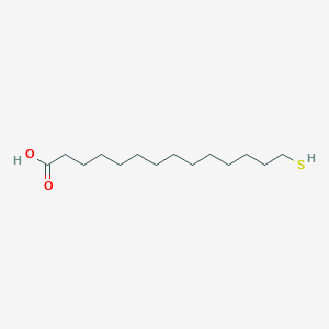 molecular formula C14H28O2S B3069182 14-Mercaptotetradecanoic acid CAS No. 184639-68-7