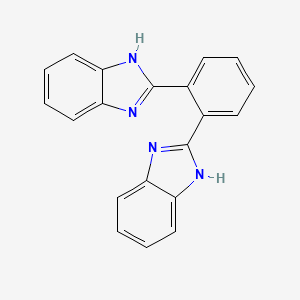 molecular formula C20H14N4 B3069343 1,2-Bis(1H-benzo[d]imidazol-2-yl)benzene CAS No. 4506-61-0