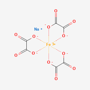 molecular formula C6FeNaO12-2 B3069377 Ferric sodium oxalate CAS No. 5936-14-1