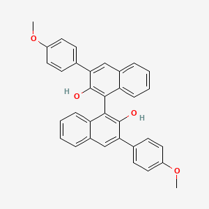 molecular formula C34H26O4 B3069459 (R)-3,3'-bis(4-Methoxyphenyl)-[1,1'-Binaphthalene]-2,2'-diol CAS No. 756491-51-7