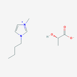molecular formula C11H20N2O3 B3069488 1-Butyl-3-methylimidazolium (L)-lactate CAS No. 878132-20-8