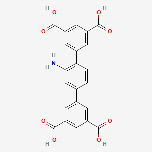 molecular formula C22H15NO8 B3069554 5-[3-amino-4-(3,5-dicarboxyphenyl)phenyl]benzene-1,3-dicarboxylic acid CAS No. 1874200-71-1