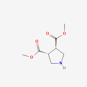 molecular formula C8H13NO4 B3069685 cis-Dimethyl pyrrolidine-3,4-dicarboxylate CAS No. 102389-89-9
