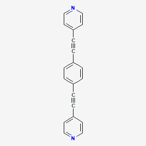 molecular formula C20H12N2 B3069700 1,4-Bis(pyridin-4-ylethynyl)benzene CAS No. 158525-01-0