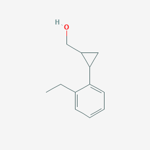 molecular formula C12H16O B3069727 (2-(2-Ethylphenyl)cyclopropyl)methanol CAS No. 1517037-41-0