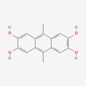 molecular formula C16H14O4 B3069760 9,10-Dimethylanthracene-2,3,6,7-tetraol CAS No. 13979-56-1