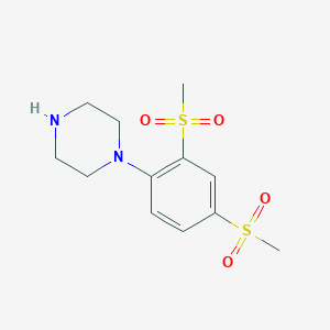 1-[2,4-Bis(methylsulfonyl)phenyl]piperazine