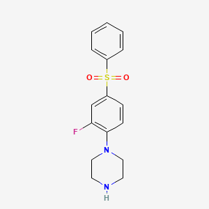 1-[(2-Fluoro-4-phenylsulfonyl)phenyl]piperazine