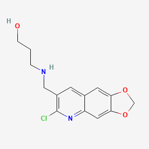 3-[(6-Chloro-[1,3]dioxolo[4,5-g]quinolin-7-ylmethyl)-amino]-propan-1-ol