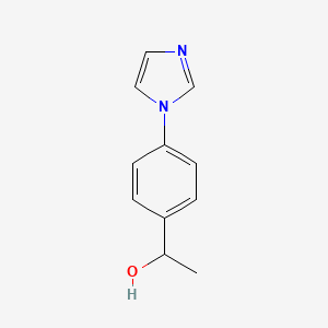 molecular formula C11H12N2O B3070610 1-[4-(1H-imidazol-1-yl)phenyl]ethan-1-ol CAS No. 100479-70-7