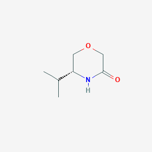 molecular formula C7H13NO2 B3070975 (R)-5-isopropylmorpholin-3-one CAS No. 1007113-31-6
