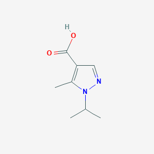 molecular formula C8H12N2O2 B3071069 5-methyl-1-(propan-2-yl)-1H-pyrazole-4-carboxylic acid CAS No. 1007541-94-7