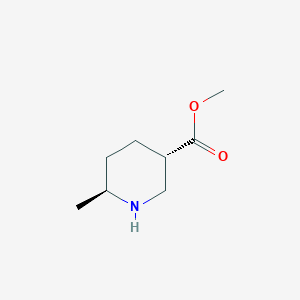 molecular formula C8H15NO2 B3071278 methyl (3S,6S)-6-methylpiperidine-3-carboxylate CAS No. 1009376-90-2