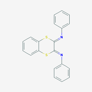 molecular formula C20H14N2S2 B307147 N-phenyl-N-(3-(phenylimino)-1,4-benzodithiin-2(3H)-ylidene)amine 