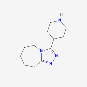 4-{5H,6H,7H,8H,9H-[1,2,4]Triazolo[4,3-a]azepin-3-yl}piperidine