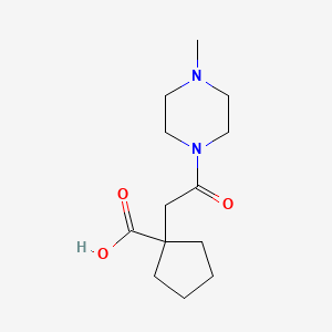 1-(2-(4-Methylpiperazin-1-yl)-2-oxoethyl)cyclopentanecarboxylic acid
