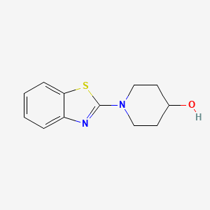 molecular formula C12H14N2OS B3071667 1-Benzothiazol-2-yl-piperidin-4-ol CAS No. 1011455-82-5