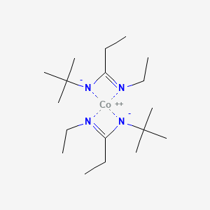molecular formula C18H38CoN4 B3071683 Bis(N-t-butyl-N'-ethylpropanimidamidato)cobalt(II) CAS No. 1011477-51-2