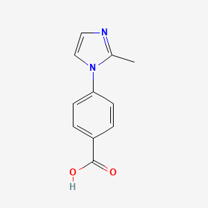 molecular formula C11H10N2O2 B3071711 4-(2-methyl-1H-imidazol-1-yl)benzoic acid CAS No. 101184-11-6