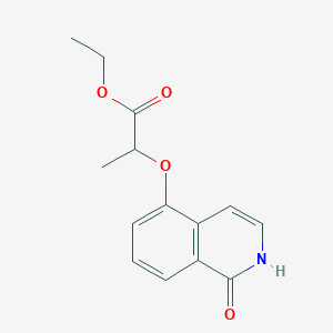 B3071798 Ethyl 2-[(1-oxo-1,2-dihydroisoquinolin-5-yl)oxy]propanoate CAS No. 1014107-39-1