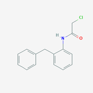molecular formula C15H14ClNO B030724 N-(2-benzylphenyl)-2-chloroacetamide CAS No. 21535-43-3