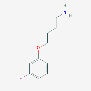 molecular formula C10H14FNO B3072408 4-(3-fluorophenoxy)butan-1-amine CAS No. 1016735-72-0