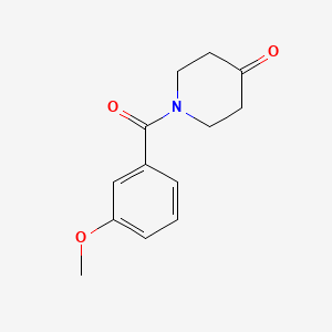molecular formula C13H15NO3 B3072431 1-(3-Methoxybenzoyl)piperidin-4-one CAS No. 1016741-90-4