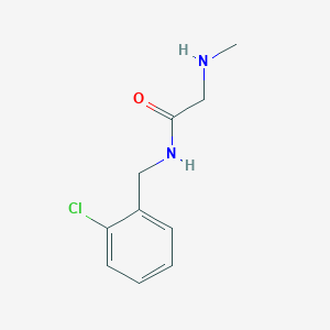molecular formula C10H13ClN2O B3072724 N-[(2-chlorophenyl)methyl]-2-(methylamino)acetamide CAS No. 1016855-29-0