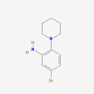 molecular formula C11H15BrN2 B3072751 5-bromo-2-(piperidin-1-yl)aniline CAS No. 1016877-65-8