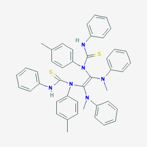 molecular formula C44H42N6S2 B307276 N-[2-[(anilinocarbothioyl)-4-methylanilino]-1,2-bis(methylanilino)vinyl]-N-(4-methylphenyl)-N'-phenylthiourea 