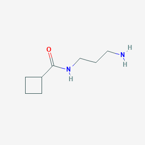 molecular formula C8H16N2O B3072782 N-(3-aminopropyl)cyclobutanecarboxamide CAS No. 1016890-17-7
