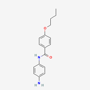 molecular formula C17H20N2O2 B3072804 N-(4-Aminophenyl)-4-butoxybenzamide CAS No. 1017019-11-2