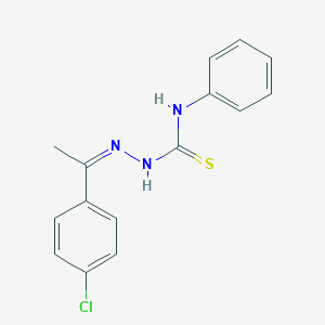 molecular formula C15H14ClN3S B307292 1-(4-chlorophenyl)ethanone N-phenylthiosemicarbazone 