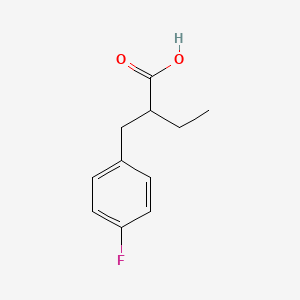 molecular formula C11H13FO2 B3072966 2-(4-Fluoro-benzyl)-butyric acid CAS No. 1017146-79-0