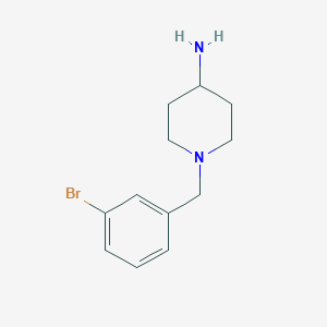 molecular formula C12H17BrN2 B3074007 1-[(3-Bromophenyl)methyl]piperidin-4-amine CAS No. 1018617-44-1