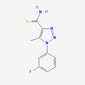1-(3-fluorophenyl)-5-methyl-1H-1,2,3-triazole-4-carbothioamide