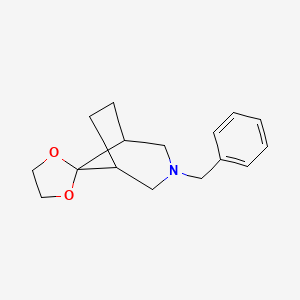 3-Benzyl-3-azaspiro[bicyclo[3.2.1]octane-8,2'-[1,3]dioxolane]