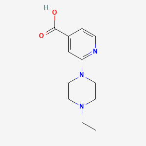 2-(4-Ethylpiperazino)isonicotinic acid