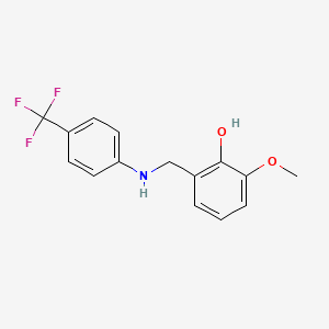 B3074179 2-Methoxy-6-({[4-(trifluoromethyl)phenyl]amino}methyl)phenol CAS No. 1019473-40-5