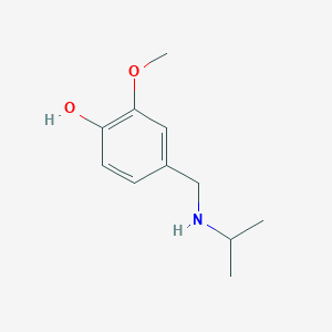 molecular formula C11H17NO2 B3074181 2-Methoxy-4-{[(propan-2-yl)amino]methyl}phenol CAS No. 1019477-35-0