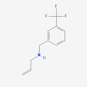 B3074192 (Prop-2-en-1-yl)({[3-(trifluoromethyl)phenyl]methyl})amine CAS No. 1019484-11-7