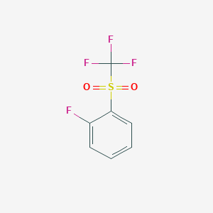 molecular formula C7H4F4O2S B030742 1-Fluoro-2-(trifluoromethylsulfonyl)benzene CAS No. 2358-41-0