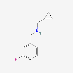 molecular formula C11H14FN B3074220 N-(Cyclopropylmethyl)-3-fluoro-benzylamine CAS No. 1019506-87-6