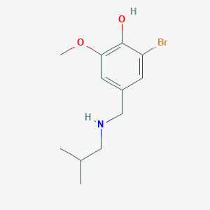 2-Bromo-6-methoxy-4-{[(2-methylpropyl)amino]methyl}phenol