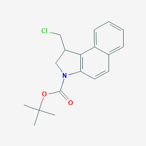 molecular formula C18H20ClNO2 B030743 N-Boc-1-chloromethyl-1,2-dihydro-3H-benzo[e]indole CAS No. 454713-41-8