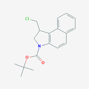 molecular formula C18H20ClNO2 B030743 tert-Butyl 1-(Chloromethyl)-1,2-dihydro-3H-benzo[e]indole-3-carboxylate CAS No. 454713-41-8