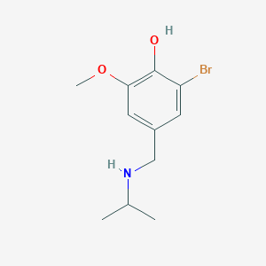 2-Bromo-6-methoxy-4-{[(propan-2-yl)amino]methyl}phenol