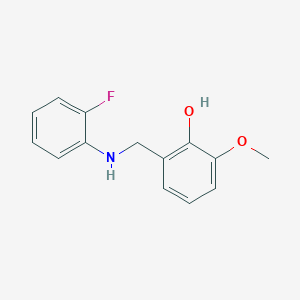 2-{[(2-Fluorophenyl)amino]methyl}-6-methoxyphenol