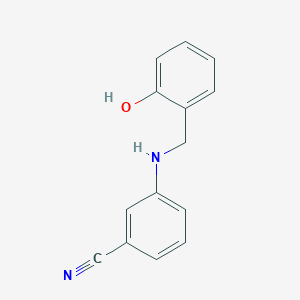 3-[(2-Hydroxybenzyl)amino]benzonitrile
