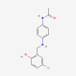 molecular formula C15H15ClN2O2 B3074414 N-{4-[(5-chloro-2-hydroxybenzyl)amino]phenyl}acetamide CAS No. 1019629-35-6
